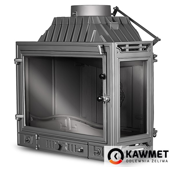 Камінна топка KAWMET W4 (14,5 kW) з додатковим правим склом